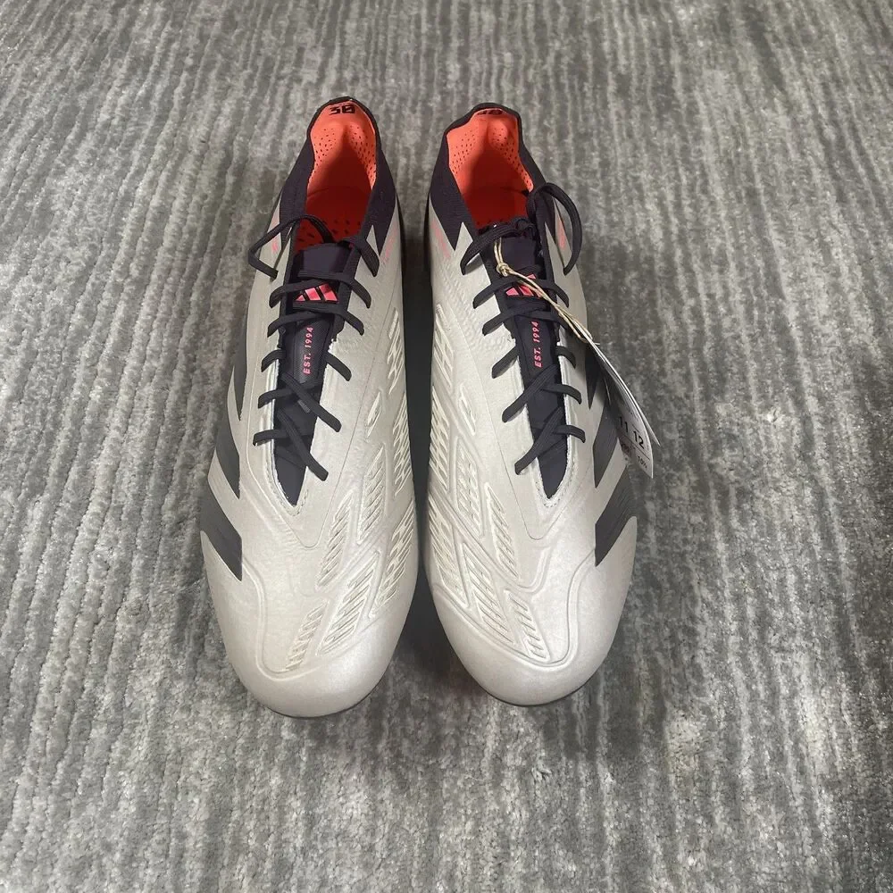Adidas Predator Elite FG Soccer Shoes Mens 11 HybridTouch 2.0 Cleats Carbon